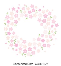 Background illustration of cherry blossoms