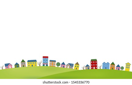 It is a background illustration of a cityscape.