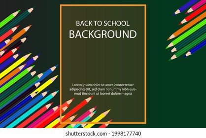 background illustration with colored pencil border