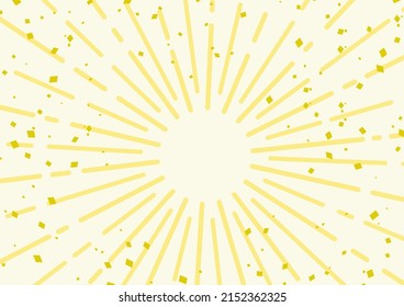 Background illustration of concentrated lines like sunburst design (white and yellow)