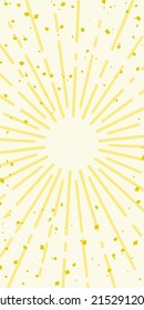 Background illustration of concentrated lines like sunburst design (white and yellow)