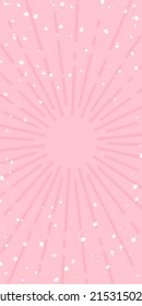Background illustration of concentrated lines like sunburst design (pink)