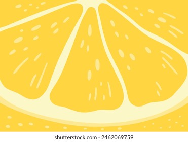 Background illustration of a cross section of a lemon