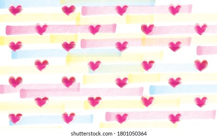 It is a background illustration of a cute heart