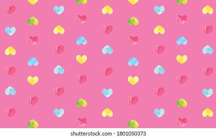 It is a background illustration of a cute heart
