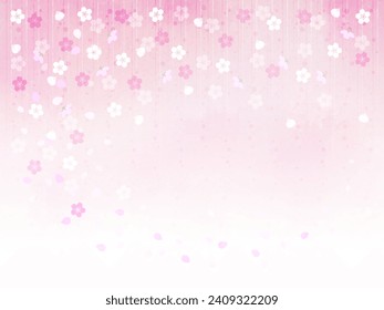 Hintergrund-Illustration tanzender Kirschblütenblätter