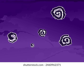 Ilustración de fondo que representa emociones cuando se siente sorprendido, atmósfera dramática