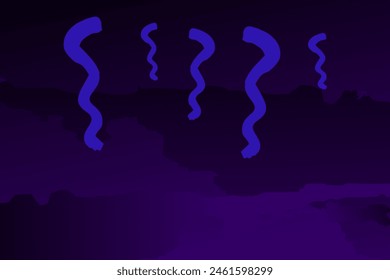 Background illustration depicting emotions when feeling shocked, dramatic atmosphere