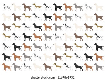 Background illustration of dogs