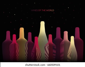 Background Illustration Drink Bottles Decoration Wallpapers Stock