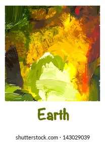 Background, illustration of element Water painted in oils