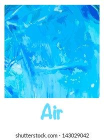 Background, illustration of element Water painted in oils