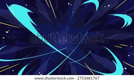 Background illustration with explosion effect spreading_16:9