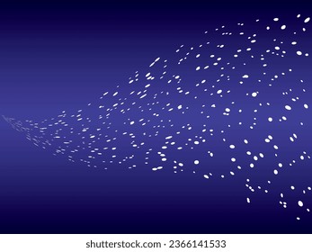 Background illustration with falling snowstorm
