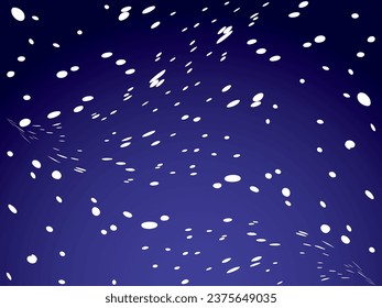 Background illustration with falling snowstorm