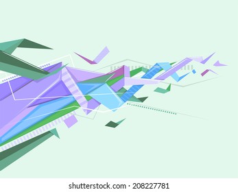 Background Illustration Featuring Abstract Geometric Patterns