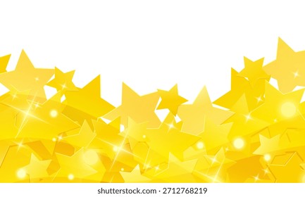 Background illustration featuring numerous overlapping yellow stars