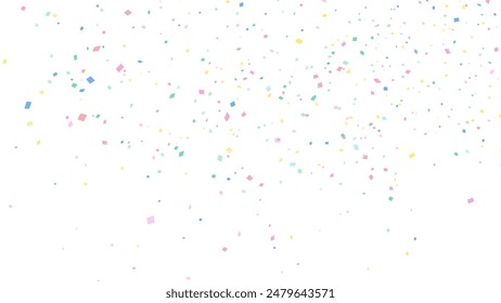 Background illustration of fine confetti falling_16:9