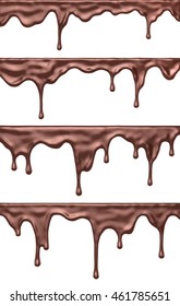 background illustration of flowing chocolate drops