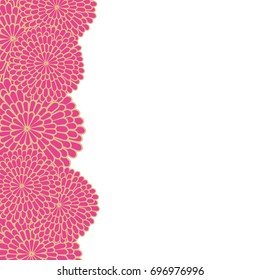 Background illustration of geometric flower