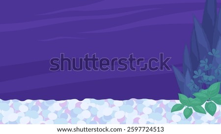 Background illustration of a gravel-covered aquarium_16:9