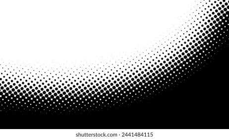 Ilustración de fondo de degradado de semitonos (monocromo)