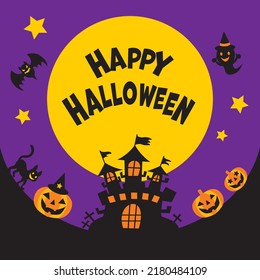 Background illustration of the Halloween.