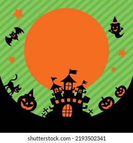 Background illustration of the Halloween.