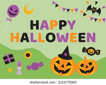 Background illustration of the Halloween.