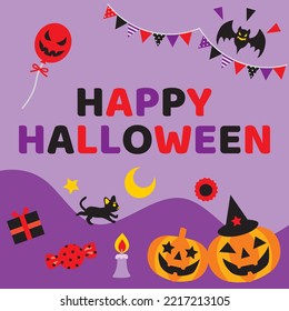 Background illustration of the Halloween.