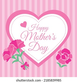 Background illustration of the Happy Mother's Day.