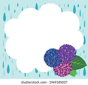 雨 あじさい のイラスト素材 画像 ベクター画像 Shutterstock