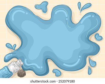 Ilustración de fondo de la placa de tinta