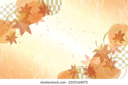 Background illustration inspired by autumn leaves