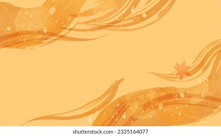 Background illustration inspired by autumn leaves