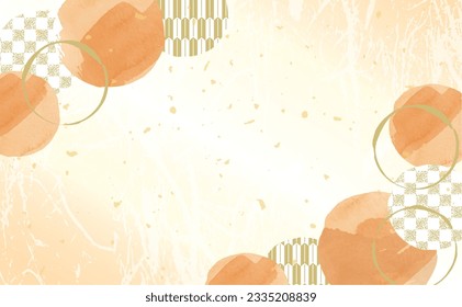 Background illustration inspired by autumn leaves