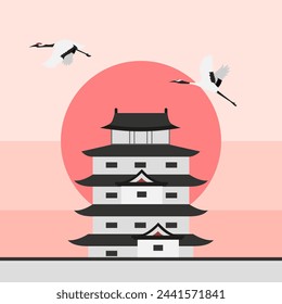 Hintergrund-Illustration Japans