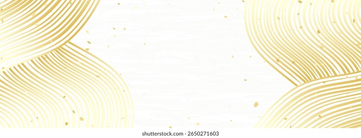 Ilustração de fundo de um papel japonês com um padrão que lembra ondas e anéis de árvores
