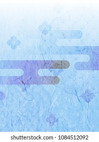 Background illustration of Japanese paper texture
