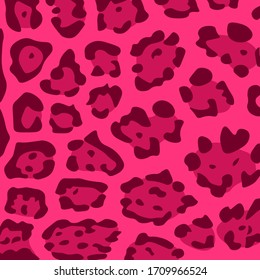 Background Illustration of Leopard Pink Animal Print