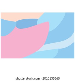 ilustración de fondo azul claro con líneas curvas. el vector puede utilizarse para diversos medios o sitios web