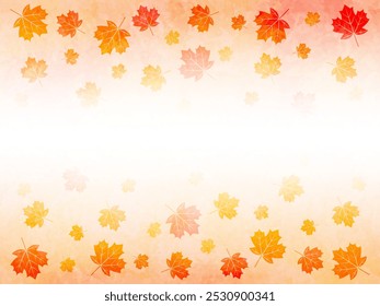 Background illustration of maple with autumn leaves