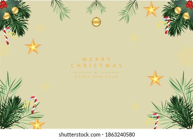 Background illustration of Merry Christmas 