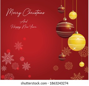 Background illustration of Merry Christmas 