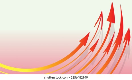 Background illustration of multiple arrows ascending.