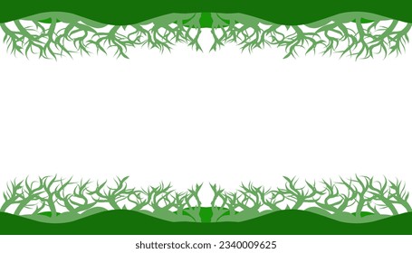 Background illustration of a natural theme that contains green elements. Perfect for wallpapers, backgrounds, banners, magazine covers and others with nature and natural themes.