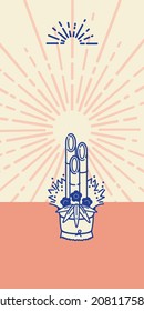 Background illustration of New Year's image (banner material for New Year's sale)