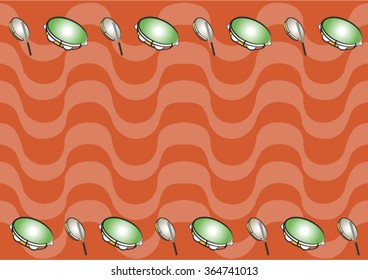 An background illustration in orange, for carnival.