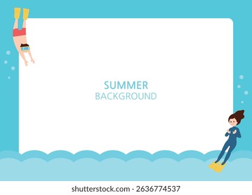 Background illustration perfect for a sunny summer day