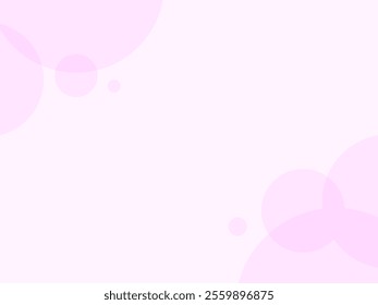 A background illustration with pink polka dots.
